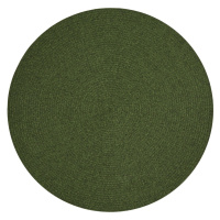 NORTHRUGS - Hanse Home koberce Kusový koberec Braided 105554 Green kruh – na ven i na doma - 150