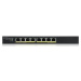 Zyxel GS1915-8EP 8-port Gigabit Web Smart PoE switch, 8x gigabit RJ45, fanless, 60W PoE budget