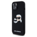 Karl Lagerfeld Liquid Silicone Double Heads Magsafe zadní kryt iPhone 15 černý