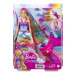 MATTEL BARBIE  PRINCEZNA S BAREVNÝMI VLASY HERNÍ SET