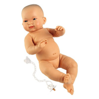 Llorens 45006 NEW BORN HOLČIČKA - realistická panenka miminko žluté rasy s celovinylovým tělem -
