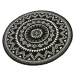 Hanse Home Collection koberce Kusový koberec Celebration 103441 Valencia Black kruh - 140x140 (p