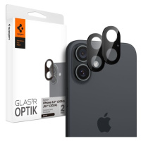 Spigen Glass tR Optik sada skel iPhone 16/16 Plus černá (2-pack)