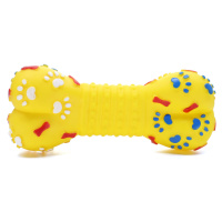 Vsepropejska Fame gumová kost pro psa Barva: Žlutá, Rozměr (cm): 15