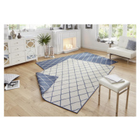 Kusový koberec Twin-Wendeteppiche 103119 blau creme 80x150 cm