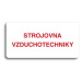 Accept Piktogram "STROJOVNA VZDUCHOTECHNIKY" (160 × 80 mm) (bílá tabulka - barevný tisk bez ráme
