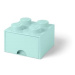 LEGO úložný box 4 s šuplíkem - aqua