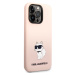 Zadní kryt Karl Lagerfeld Liquid Silicone Choupette NFT pro Apple iPhone 14 Pro Max, pink