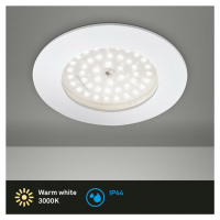 BRILONER LED vestavné svítidlo, pr. 10 cm, 10,5 W, bílé IP44 BRI 7206-016