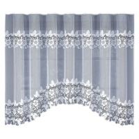 Dekorační žakárová záclona s řasící páskou MARTHA 160 bílá 300x160 cm MyBestHome