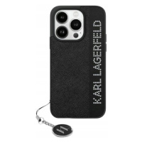 Pouzdro Karl Lagerfeld pro iPhone 15 6.1 černé Rhinestones & Charm