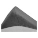 Froté prostěradlo tmavě šedé 90x200 cm Gramáž (hustota vlákna): Lux (190 g/m2)