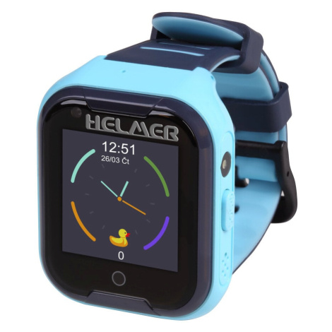 HELMER dětské hodinky LK 709 s GPS lokátorem, dotykový display, modré - LOKHEL1044 dörner + helmer