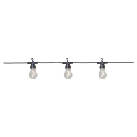 Venkovní světelný LED řetěz 10 světýlek délka 4,05 m Star Trading Circus Filament - černý