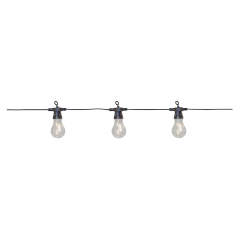 Venkovní světelný LED řetěz 10 světýlek délka 4,05 m Star Trading Circus Filament - černý