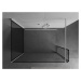 MEXEN/S Kioto Sprchová zástěna WALK-IN 120 x 110 x 40 cm, černý vzor, bílá 800-120-110-221-20-70