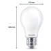 Philips Philips LED žárovka E27 7W 806lm 2700K matná 6ks