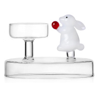 Ichendorf Milano designové svícny Alice Tealight White Rabbit with Berry