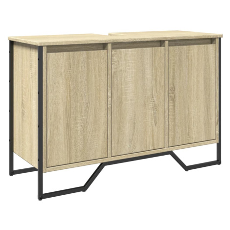 vidaXL Koupelnová skříňka pod umyvadlo dub sonoma 91x35x60 cm kompozit