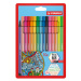 Prémiový vláknový fix - STABILO Pen 68 - 15 ks sada - 15 různých barev včetně 5 neonových