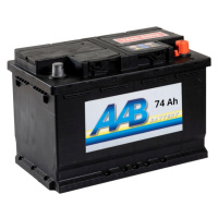 Autobaterie AAB 74Ah, 12V, 680A