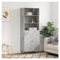 vidaXL Skříň highboard betonově šedá 69,5x34x180 cm kompozitní dřevo