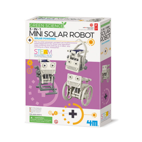 Mini solární robot 3v1 4M toys