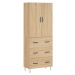 vidaXL Skříň highboard dub sonoma 69,5 x 34 x 180 cm kompozitní dřevo