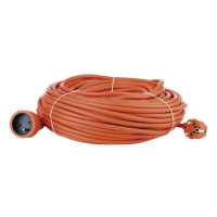 Prodlužovací kabel 40 m / 1 zásuvka / oranžový / PVC / 230 V / 1,5 mm2