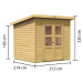 Dřevěný domek KARIBU MERSEBURG 4 (68154) natur LG1746