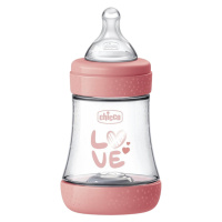 Chicco Lahev kojenecká Perfect5 silikon, růžová 150 ml