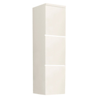 Vysoká koupelnová skříňka MASON WH11, bílá / bílý HG