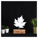 Hanah Home Kovová dekorace Maple 27 cm bílá