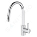 GROHE Eurosmart Cosmopolitan Dřezová baterie s výsuvnou sprškou, chrom 31481001