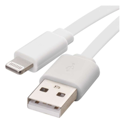 Nabíjecí a datový kabel USB-A 2.0 / Lightning MFi, 1 m, bílý EMOS
