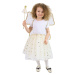 RAPPA Dětský kostým tutu sukně zlatá víla s hůlkou a křídly e-obal