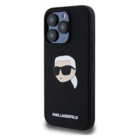 Pouzdro Karl Lagerfeld iPhone 15 Pro Max 6.7 černý Silicone Karl MagSafe