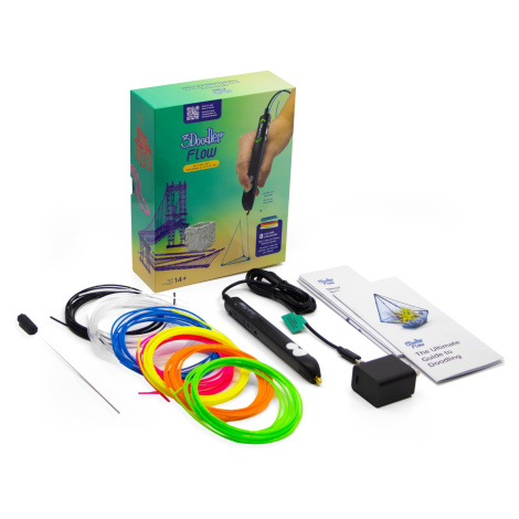 3Doodler 3D pero FLOW + 8 PLA náplní a 3D šablona