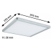 PAULMANN LED Panel Atria Shine hranaté 293x293mm 2000lm 4000K matný chrom