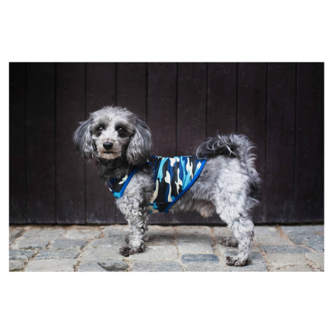 Vsepropejska Yoko maskáčové tričko pro psa Barva: Modrá, Délka zad (cm): 27, Obvod hrudníku: 34 