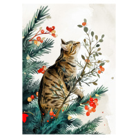 Ilustrace Cats life 11, Justyna Jaszke, (30 x 40 cm)