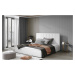 Artelta Manželská postel AUDREY s úložným prostorem | 160 x 200 cm Barva: Černá / Soft 11