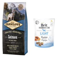 Carnilove Salmon 12 kg + Brit Care Dog Functional Light Snack - 10 % sleva - 12 kg + Functional 