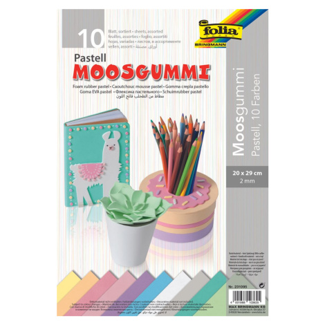 Folia Pěnovka 20 × 29 cm - pastelové barvy Bringmann - Folia Paper