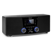 Auna Stockton, mikro stereo systém, max 20W, DAB+, UKW, CD přehrávač, BT, OLED, černý