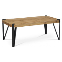 Konferenční stolek PAOK — 110x60x44, divoký dub, černý kov