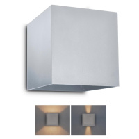 Brilagi Brilagi - LED Venkovní nástěnné svítidlo CUBE LED/6W/230V šedá IP54