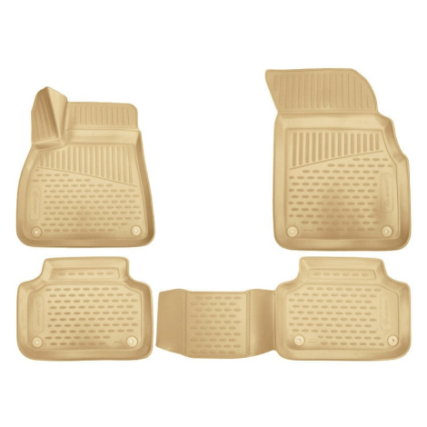 Gumové autokoberce Audi Q7 2015- (béžové) Novline