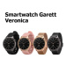 Garett Smartwatch Veronica zlatá, růžový řemínek