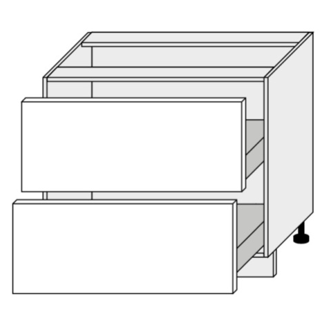 ArtExt Kuchyňská skříňka spodní PLATINIUM | D2A 90 Barva korpusu: Lava